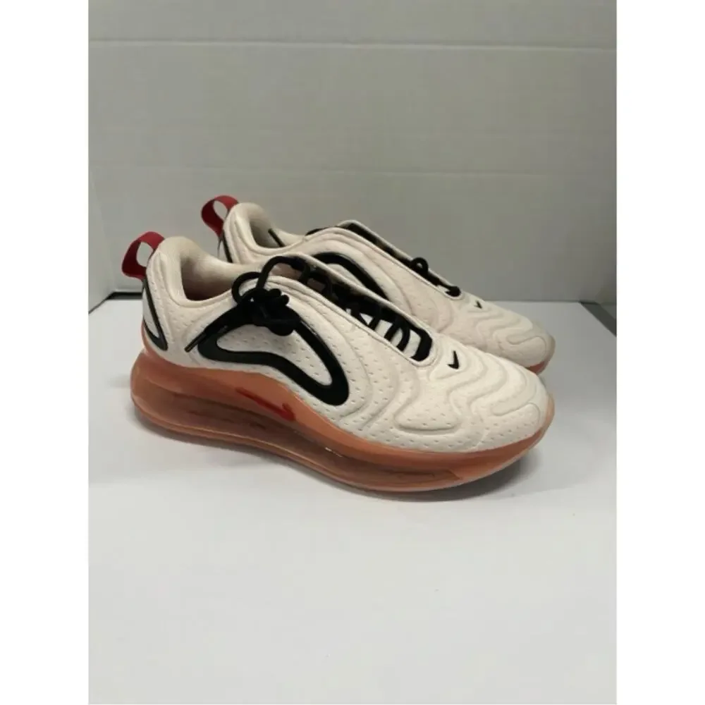 Nike Air Max 720 Light Soft Pink Coral AR9293 602 Size 6 Women Mesh Runner Black